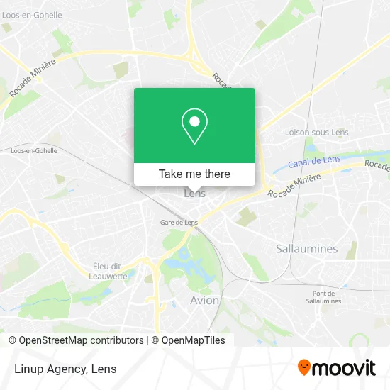 Linup Agency map