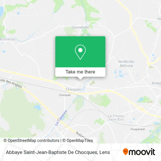 Abbaye Saint-Jean-Baptiste De Chocques map