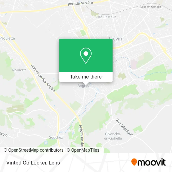 Vinted Go Locker map