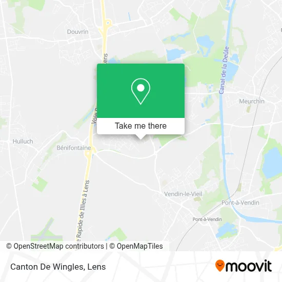 Canton De Wingles map