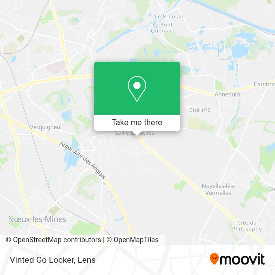 Vinted Go Locker map