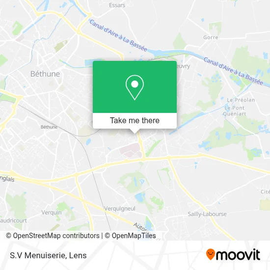 S.V Menuiserie map