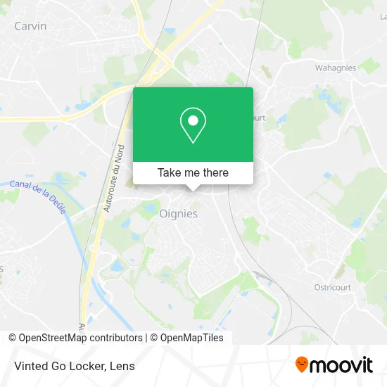 Vinted Go Locker map