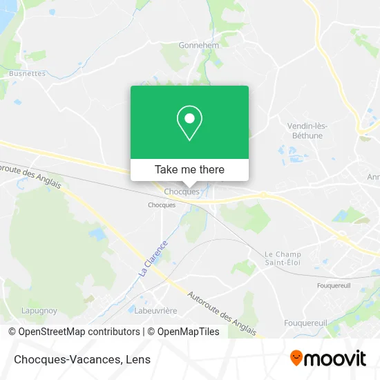 Chocques-Vacances map