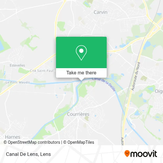 Canal De Lens map