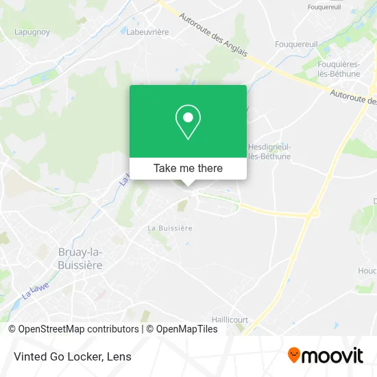Vinted Go Locker map