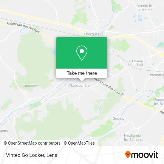 Vinted Go Locker map