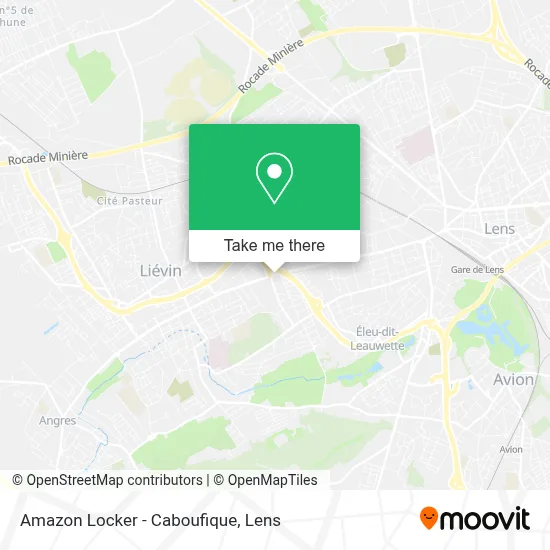 Amazon Locker - Caboufique map