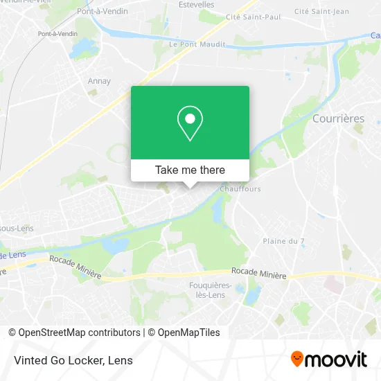 Vinted Go Locker map