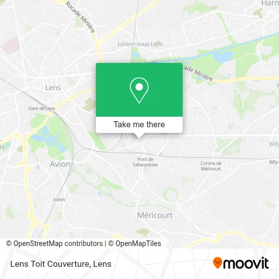 Lens Toit Couverture map