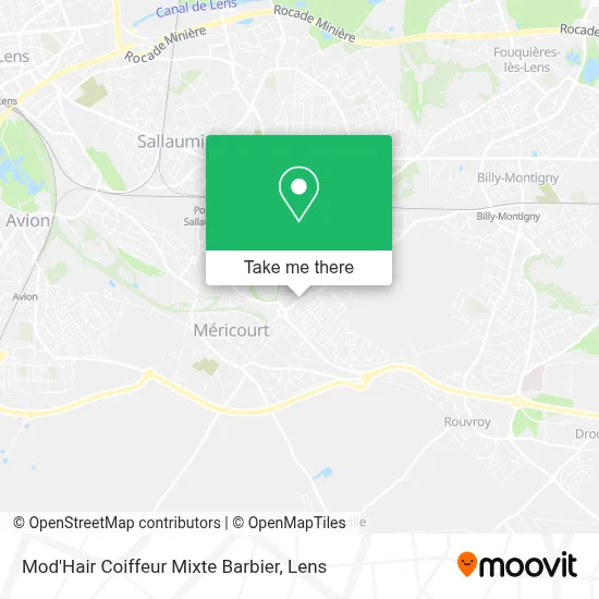 Mod'Hair Coiffeur Mixte Barbier map