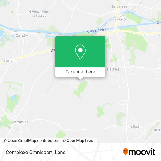 Complexe Omnisport map