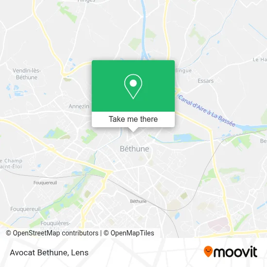 Avocat Bethune map