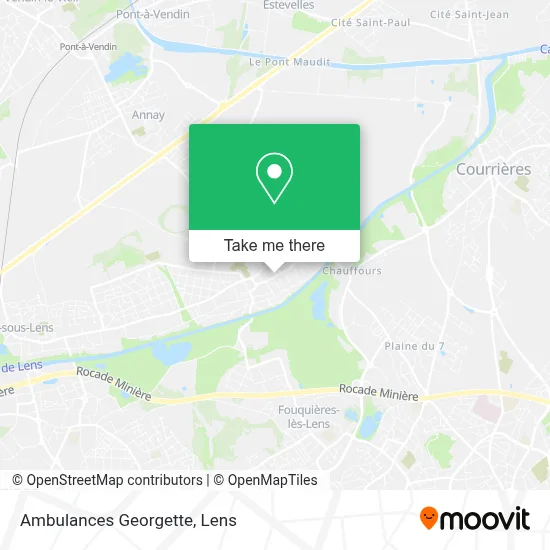 Ambulances Georgette map