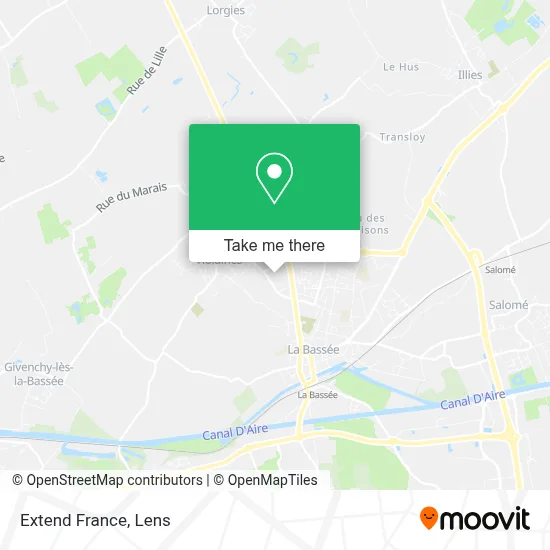 Extend France map