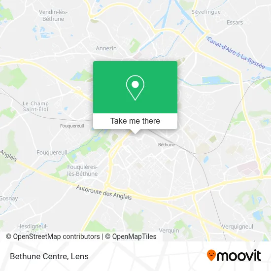 Bethune Centre map