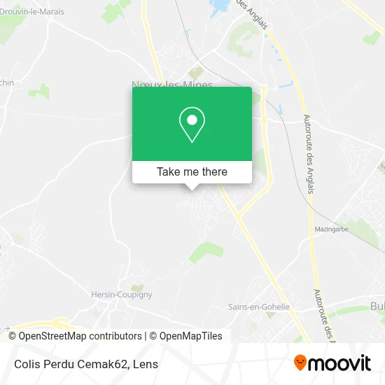 Colis Perdu Cemak62 map