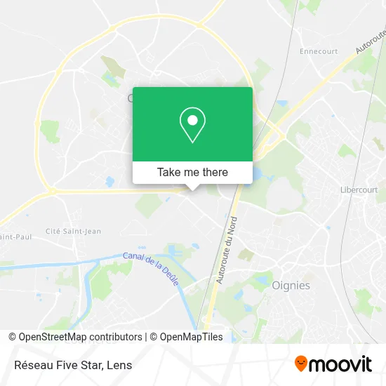 Réseau Five Star map