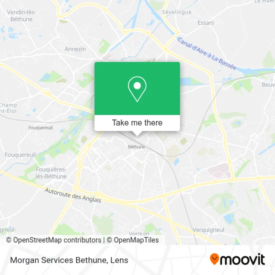 Morgan Services Bethune map