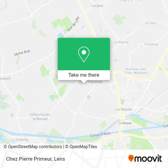 Chez Pierre Primeur map