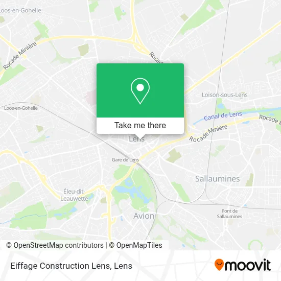Eiffage Construction Lens map