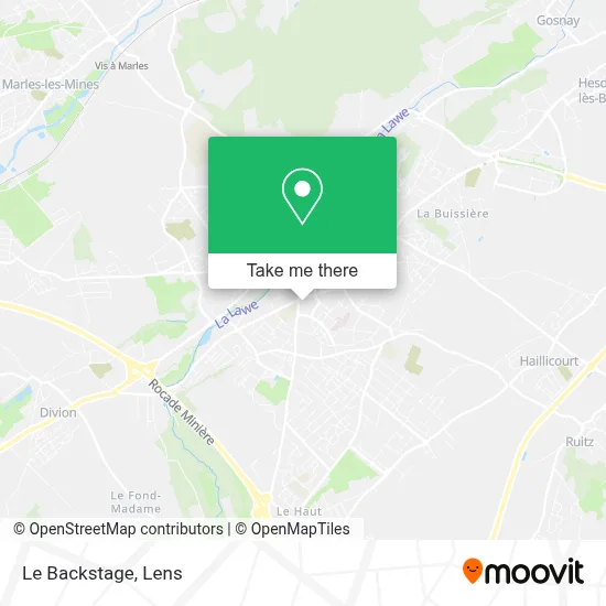 Le Backstage map