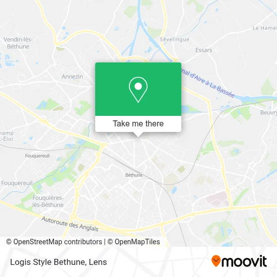Logis Style Bethune map