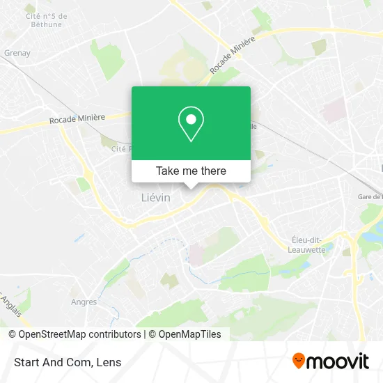 Start And Com map