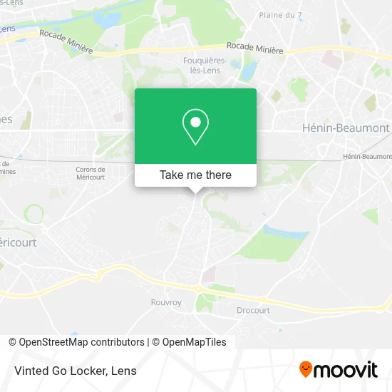 Vinted Go Locker map