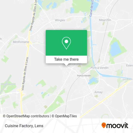 Cuisine Factory map