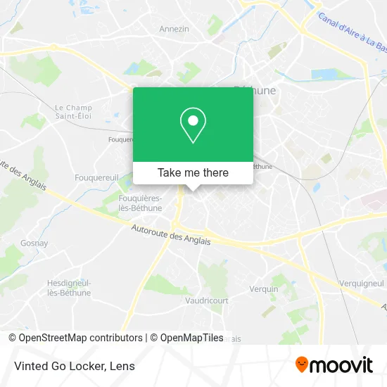 Vinted Go Locker map