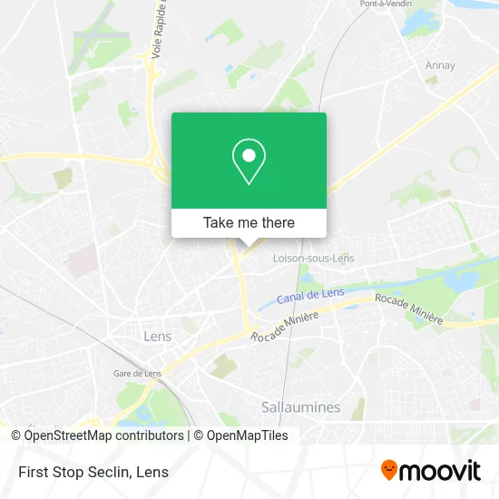 First Stop Seclin map