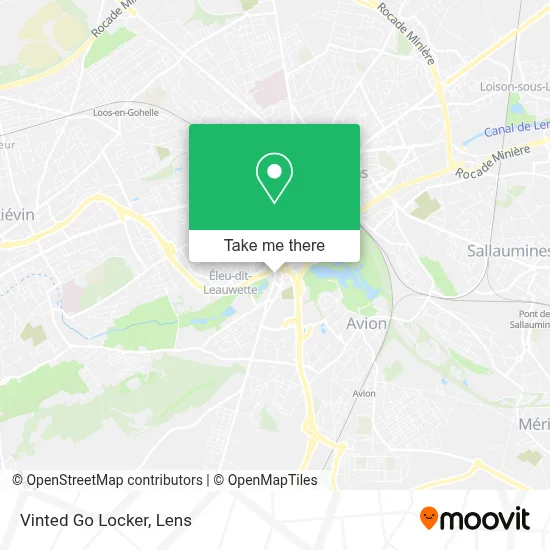 Vinted Go Locker map