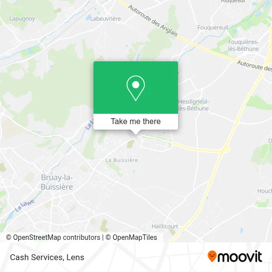 Cash Services map