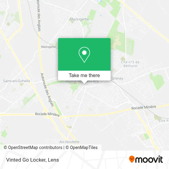 Vinted Go Locker map