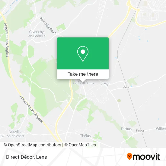 Direct Décor map