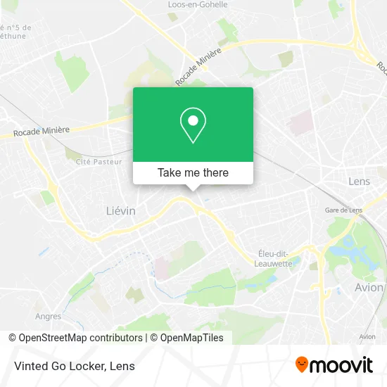 Vinted Go Locker map