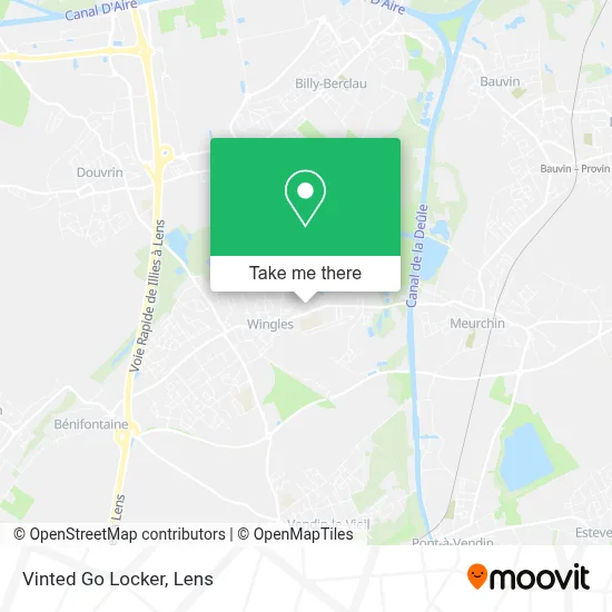 Vinted Go Locker map