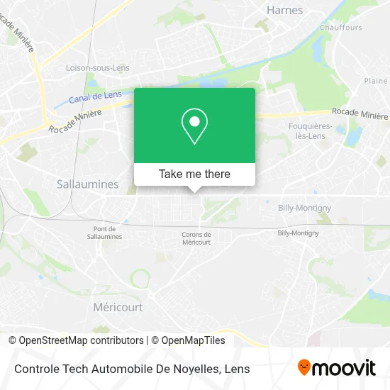 Controle Tech Automobile De Noyelles map