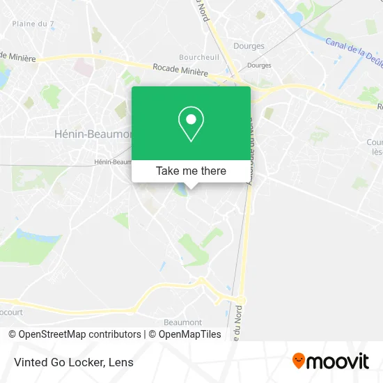 Vinted Go Locker map