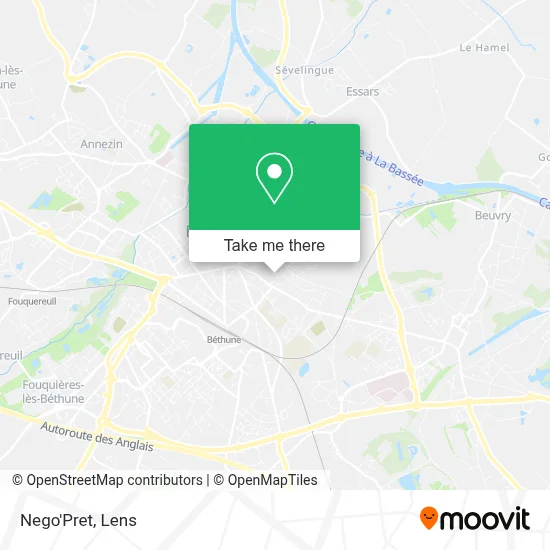 Nego'Pret map