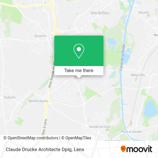 Claude Drucke Architecte Dplg map