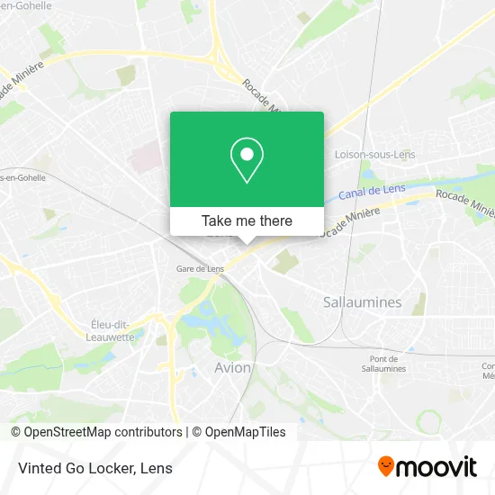 Vinted Go Locker map