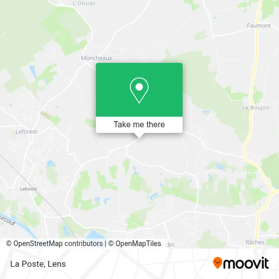 La Poste map