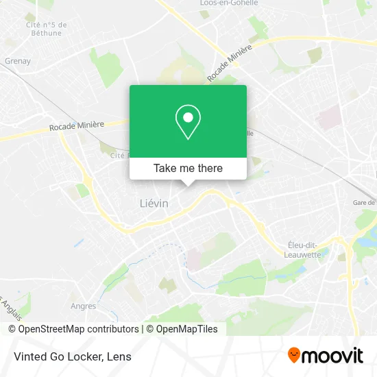 Vinted Go Locker map