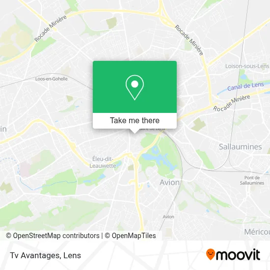 Tv Avantages map