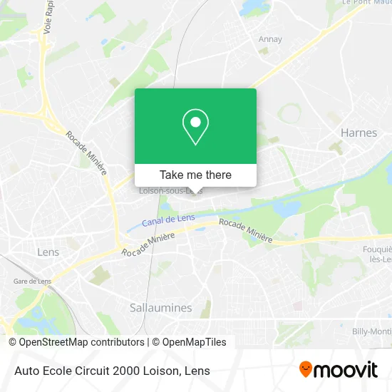 Auto Ecole Circuit 2000 Loison map