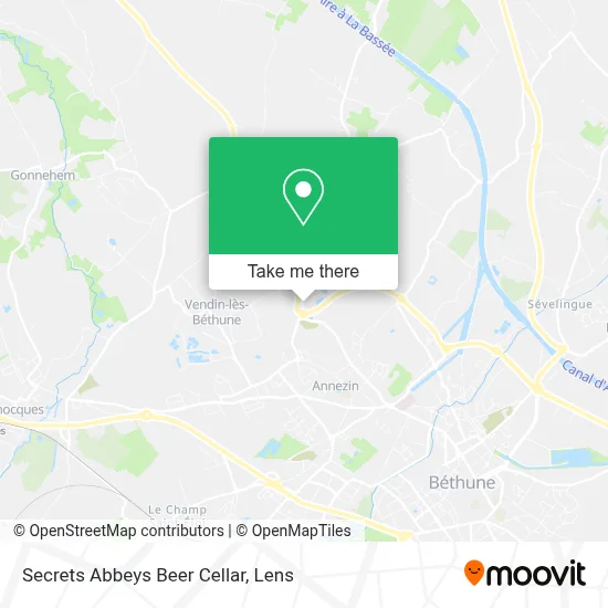 Secrets Abbeys Beer Cellar map