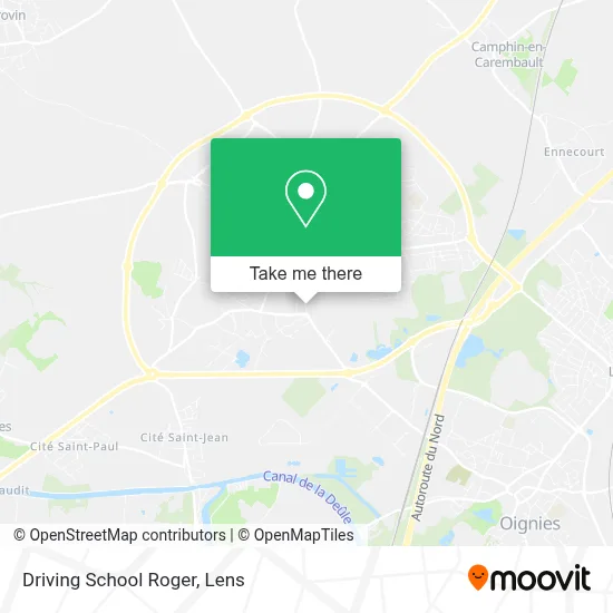 Driving School Roger map