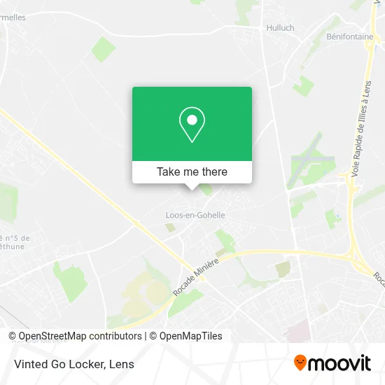 Vinted Go Locker map